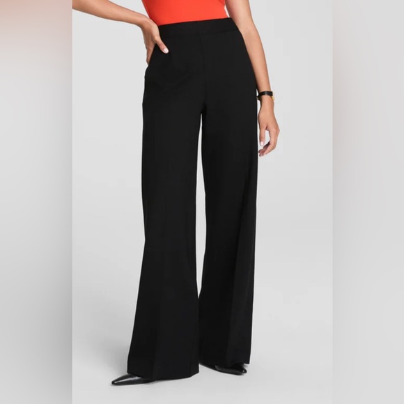 Spanx Ponte Flare Pants Womens Medium Petite Black Supersmooth Perfect Fit XL - Picture 1 of 9